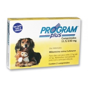 Program Plus 11,5/230 mg Cães 12 a 22 kg - 2 comp Program Plus 11,5/230 mg Cães 12 a 22 kg - 2 comp
